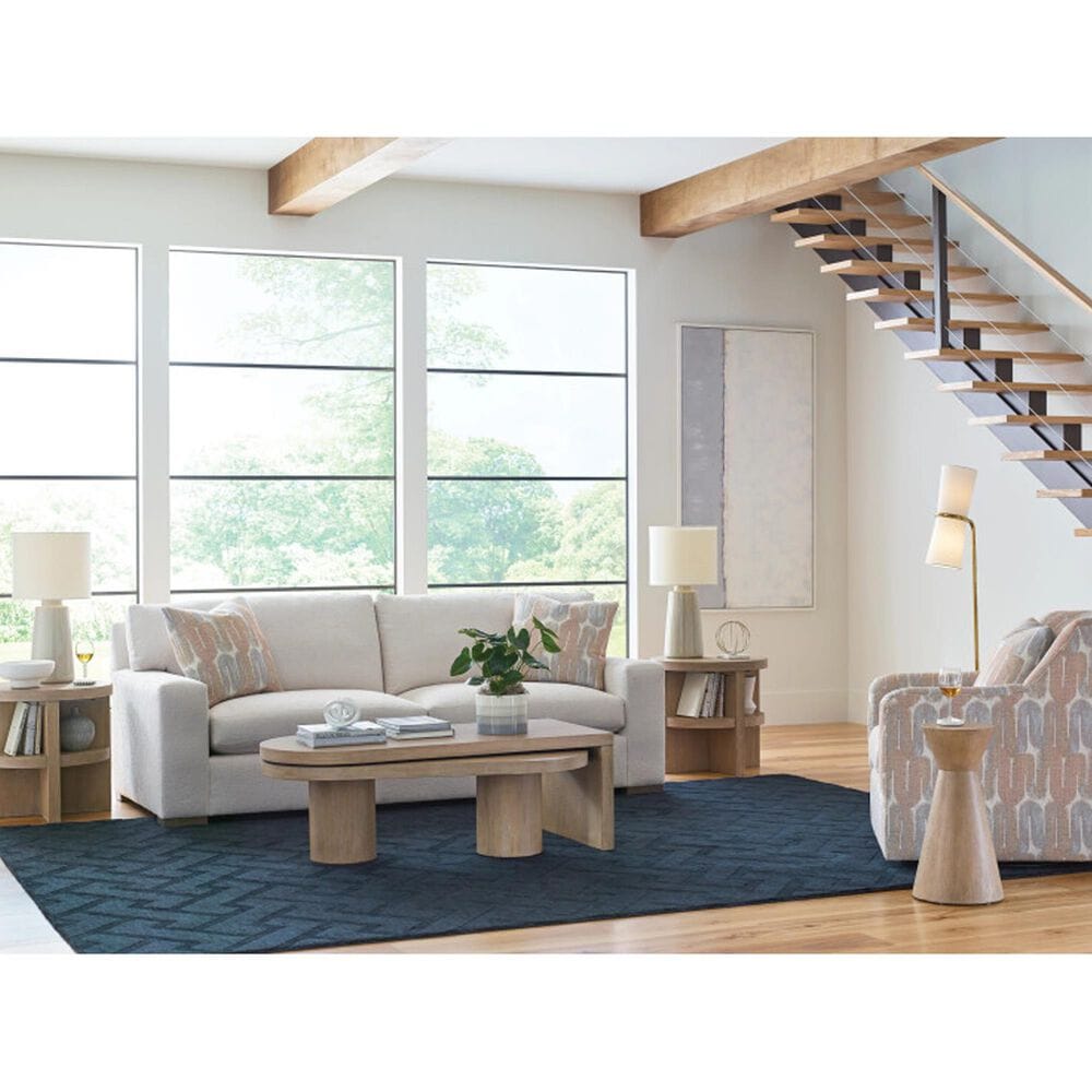 American Drew Indiya Swivel Coffee Table in Sandalwood, , large