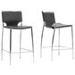 Baxton Studio Montclare Counter Stool in Chrome (Set of 2), , large