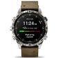 Garmin MARQ Adventurer Edition (Gen 2) Smartwatch 46 mm Damascus Steel Case with Brown Band, , large