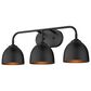 Golden Lighting Zoey 3-Light Bath Vanity in Matte Black, , large