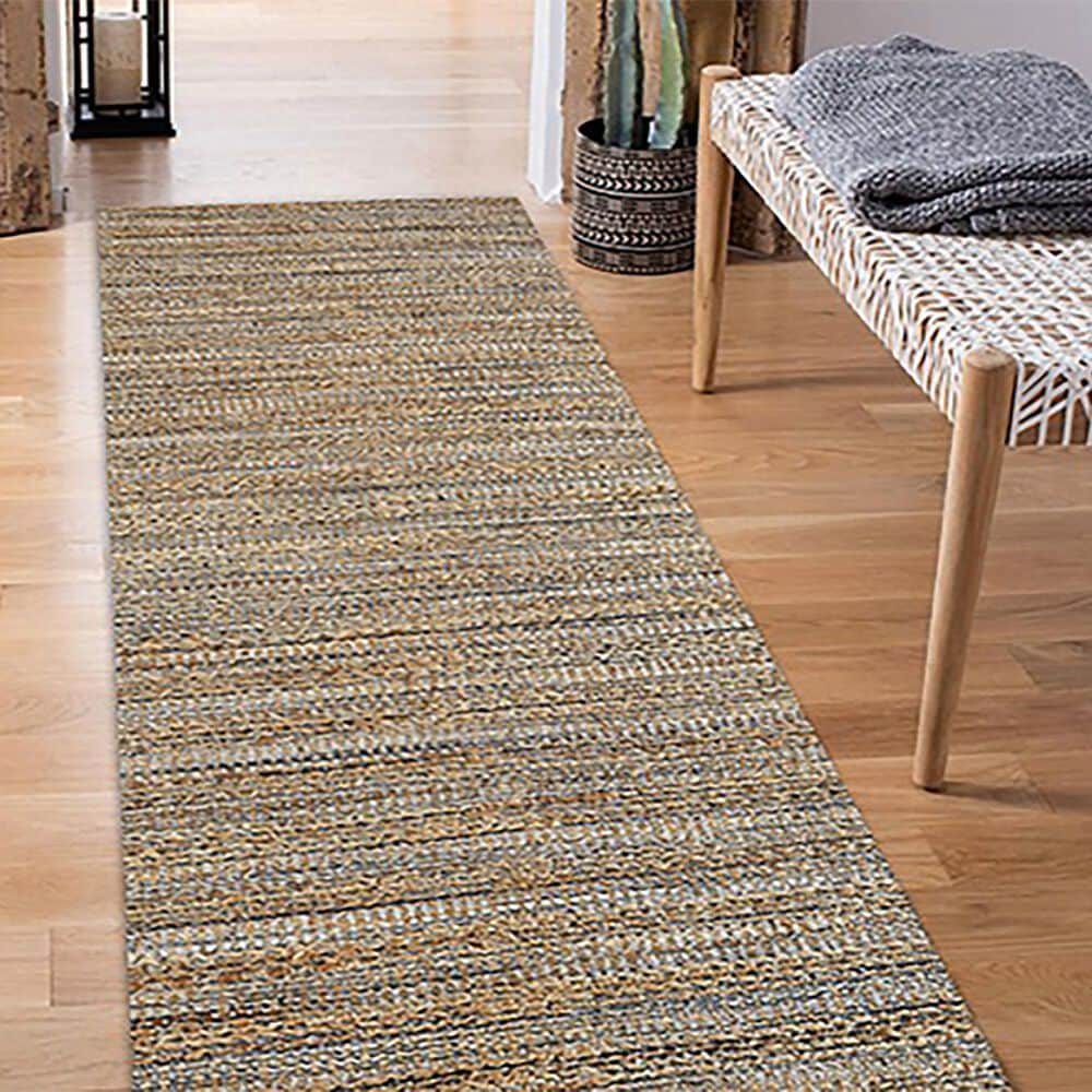 L&amp;R Resources Natural Fiber 03338 2&#39;6&quot; x 7&#39;9&quot; Navy Runner, , large