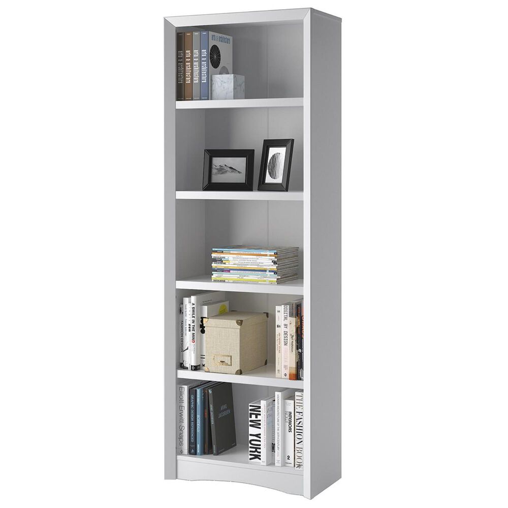CorLiving Quadra 71&quot; Tall Bookcase in White, , large