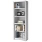 CorLiving Quadra 71" Tall Bookcase in White, , large