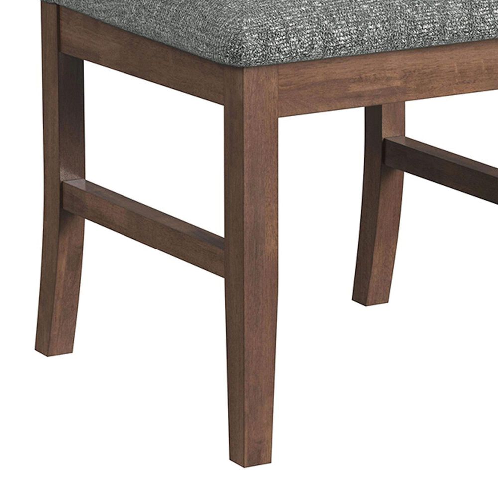 37B Santa Barbara Side Chair with Dark Grey Cushion in Walnut, , large