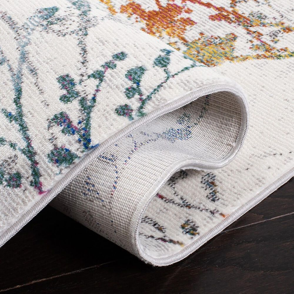 Safavieh Aria 2&#39; x 8&#39; Ivory and Blue Runner, , large