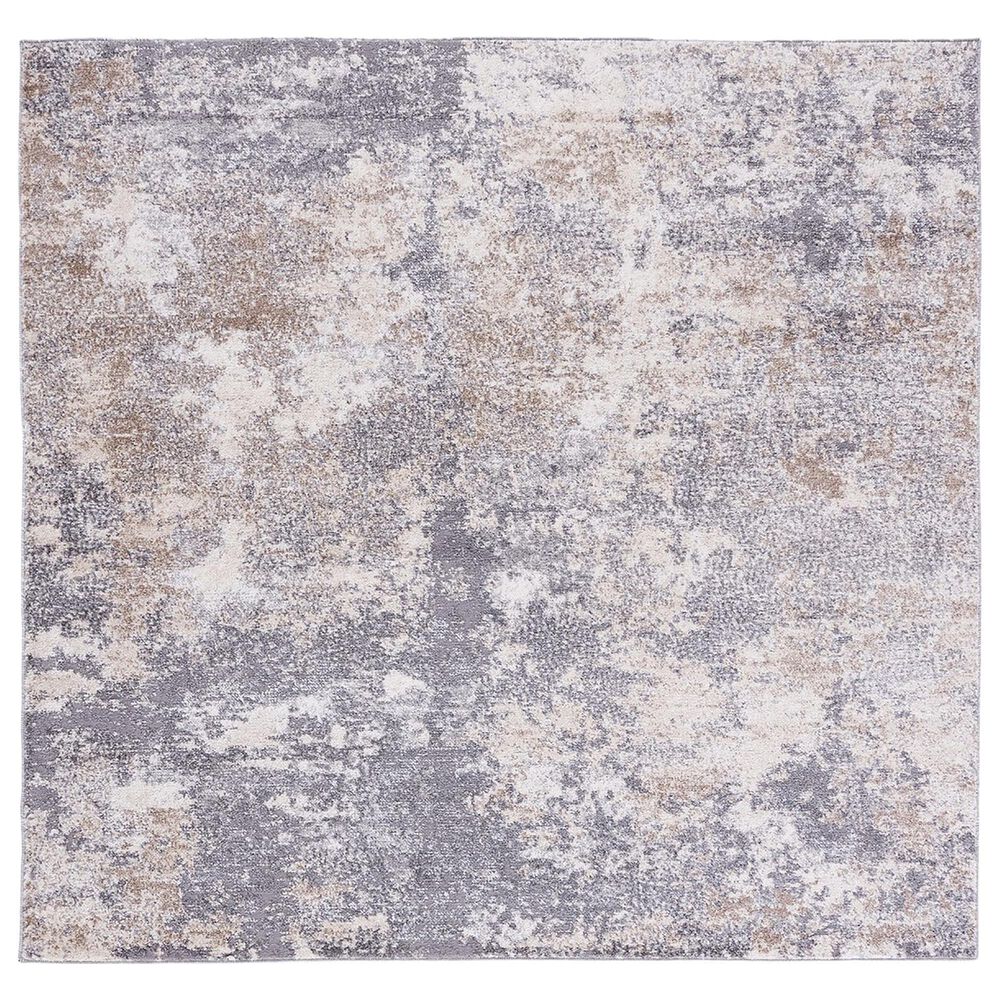 Safavieh Aston 7"10" Square Grey Area Rug, , large