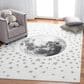 Safavieh Carousel 5"3" x 7"6" Ivory and Grey Kids Area Rug, , large
