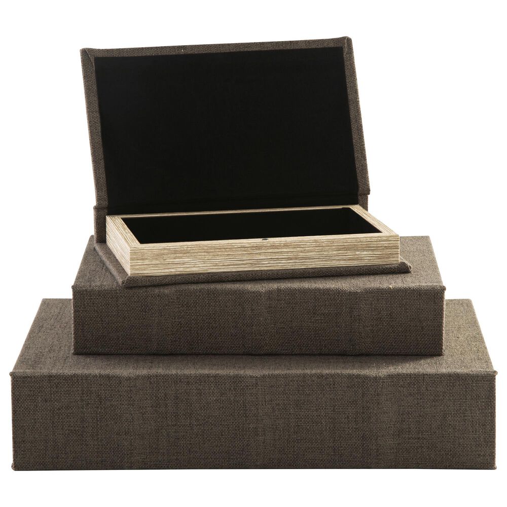 Ashley Jolina Decorative Box in Brown (Set of 3), , large