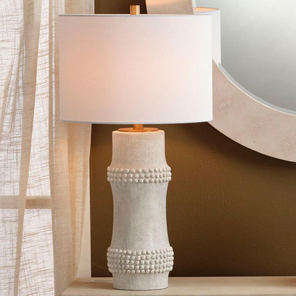 Splendor Living Claymore Table Lamp in White, , large