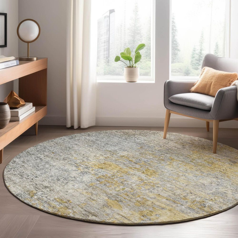 Dalyn Rug Company Trevi TV13 8&#39; Round Gray Area Rug, , large