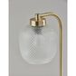 37B Natasha Table Lamp in Antique Brass and White, , large