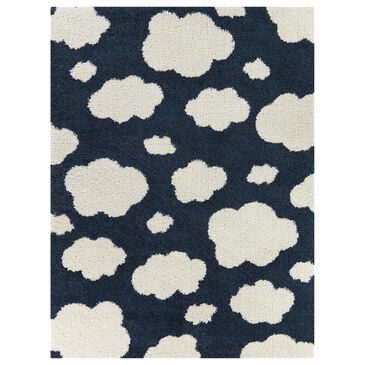 Balta Rugs Clouds 5"3" x 7" Navy Kids Area  Rug, , large