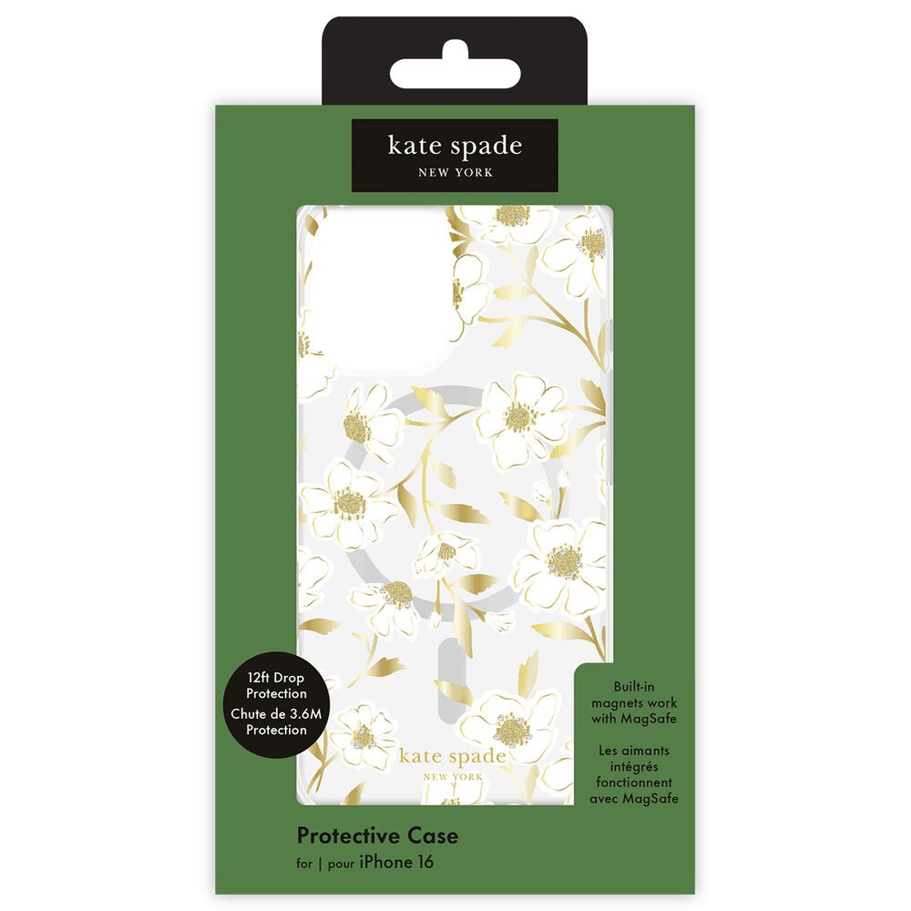 Kate Spade Protective MagSafe Case for iPhone 16 in Sunshine Floral, , large
