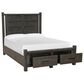 Nicolette Home Plum Creek Queen Storage Bed with Two Nightstands in Ravenwood Black, , large