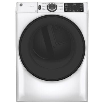 GE Appliances 7.8 cu. ft. Capacity Smart Front Load Gas Dryer with Sanitize Cycle - White, , large