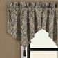 J. Queen New York Maren 40" x 20" Window Ascot Valance in Antique Gold, Beige and Chocolate, , large