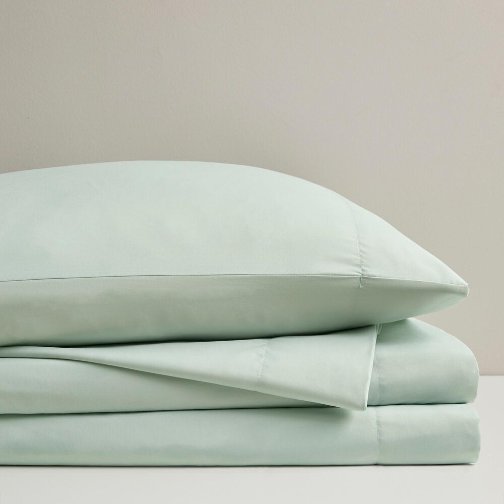 Hampton Park Smart Cool Microfiber 4-Piece Full Sheet Set in Aqua, , large