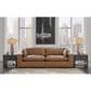 Ashley Emilia 2-Piece Stationary Symmetrical Sectional Loveseat in Caramel, , large