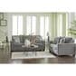 Ashley Deltona Stationary Sofa and Loveseat Set in Graphite, , large
