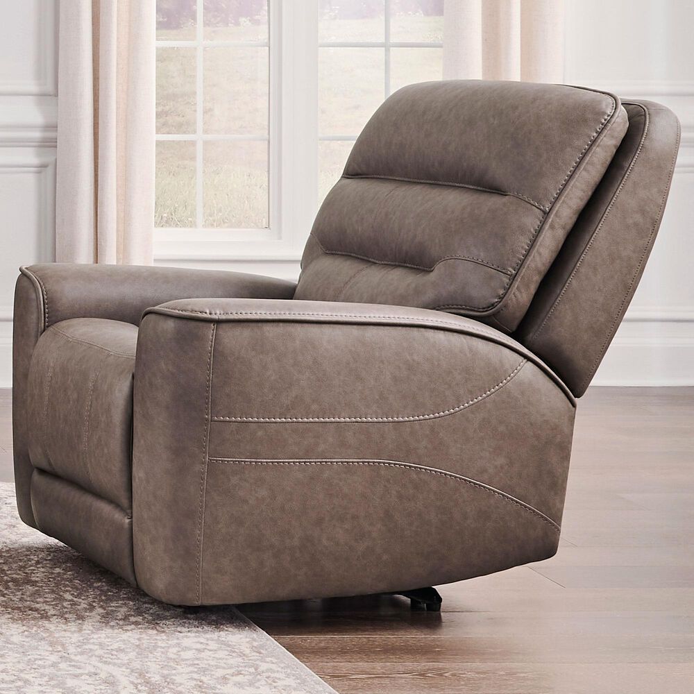 Simeon Collection Lawson Power Recliner in Sydney Brunette, , large