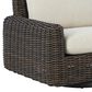 Ashley Kimora Swivel Glider Lounge Chair in Beige, , large