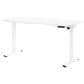 OSP Home Primo 60" Electric Sit and Stand Desk in White, , large