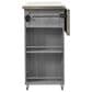 Hearth and Haven Outdoor Kitchen Island with Stainless Steel Top in Grey, , large