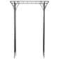 Maple and Jade Garden Arbor with Lattice Work Sides in Matte Black, , large