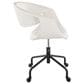 Lumisource Curvo Task Chair with White Cushion in Black, , large