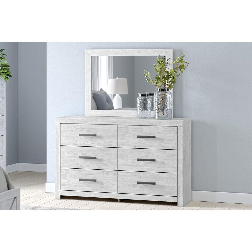 Ashley Cayboni 6-Drawer Dresser in Whitewash, , large