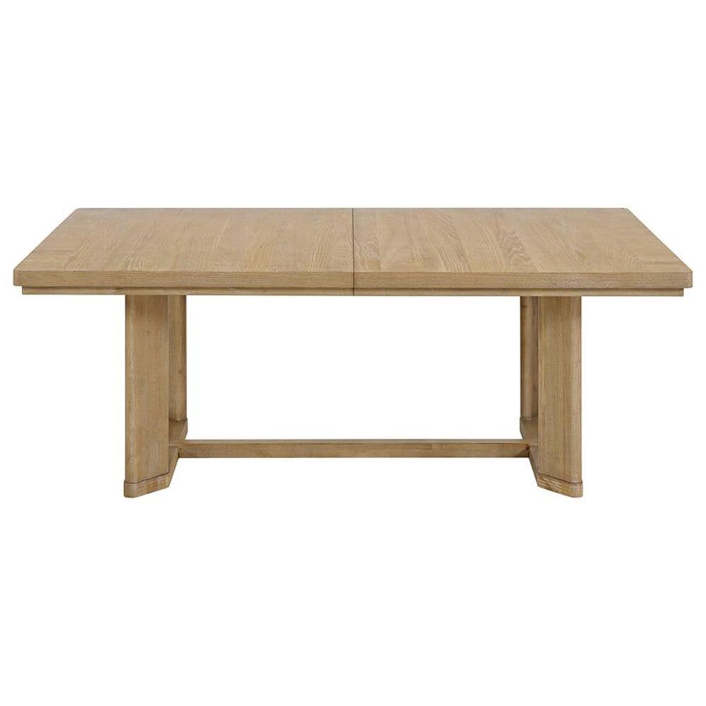 Emerald Home Furnishings Pacific Grove Trestle Dining Table in Sand Dune Brown - Table Only, , large