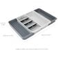 Joseph Joseph DrawerStore Expanding Tiered Cutlery, Utensil and Gadget Organizer in Grey and Stone, , large