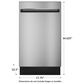 GE Profile 18" Built In Dishwasher in Stainless Steel, , large