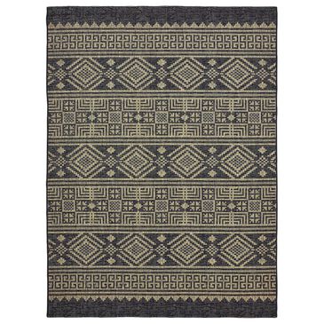 L&R Resources Sun Shower 8" x 10" Black and Brown Indoor/Outdoor Area Rug, , large
