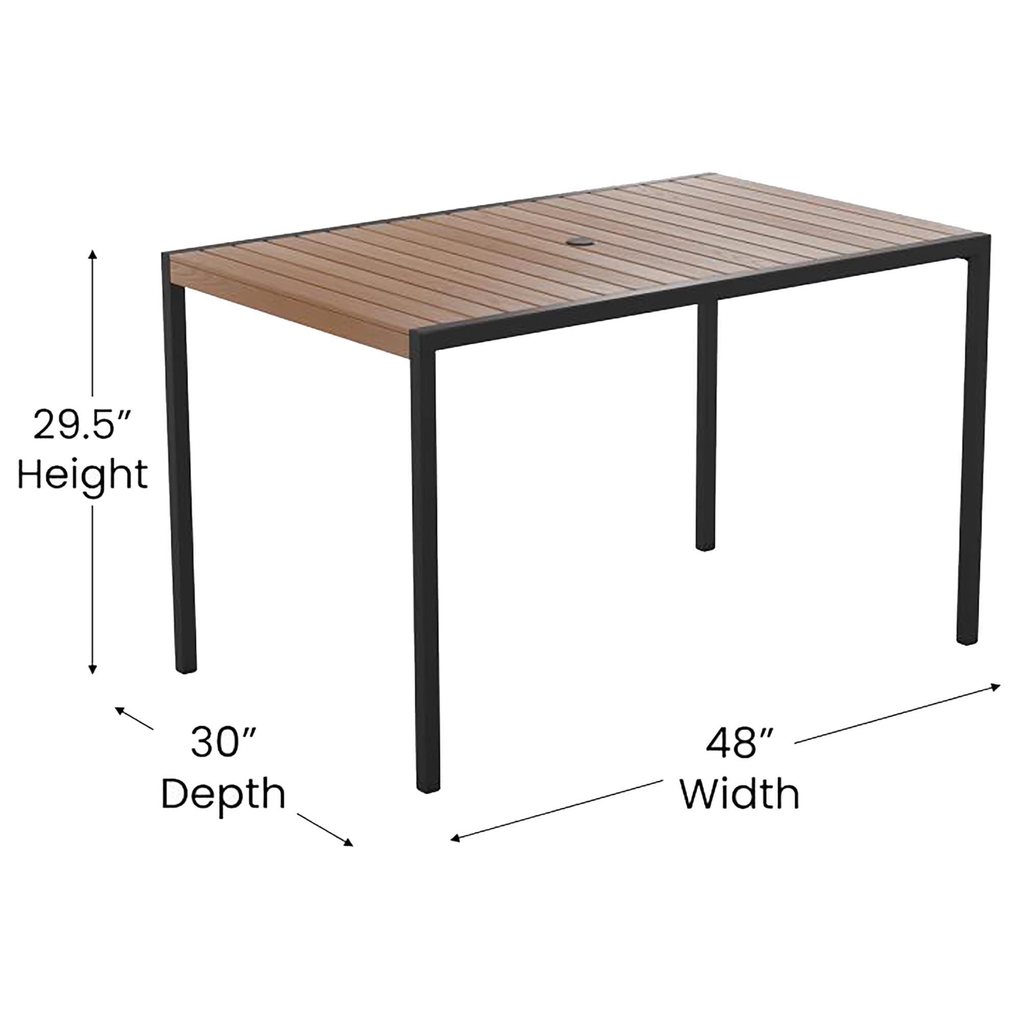 Flash furniture outdoor on sale patio dining set