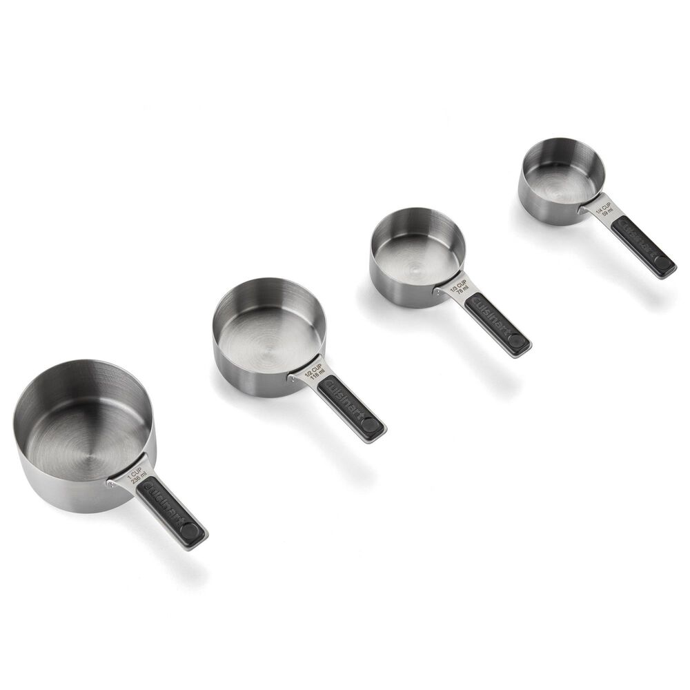 Cuisinart 4-Piece Magnetic Measuring Cup Set in Black and Stainless Steel, , large