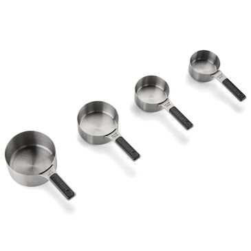 Cuisinart 4-Piece Magnetic Measuring Cup Set in Black and Stainless Steel, , large