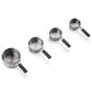 Cuisinart 4-Piece Magnetic Measuring Cup Set in Black and Stainless Steel, , large