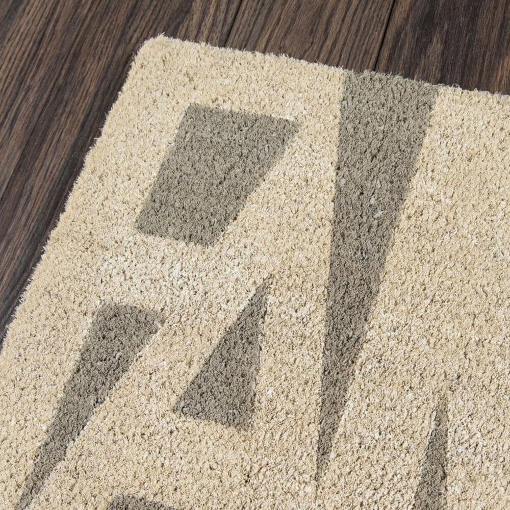 Novogratz Aloha Family ALO-1 1&#39;6&quot; x 2&#39;6&quot; Grey Door Mat, , large