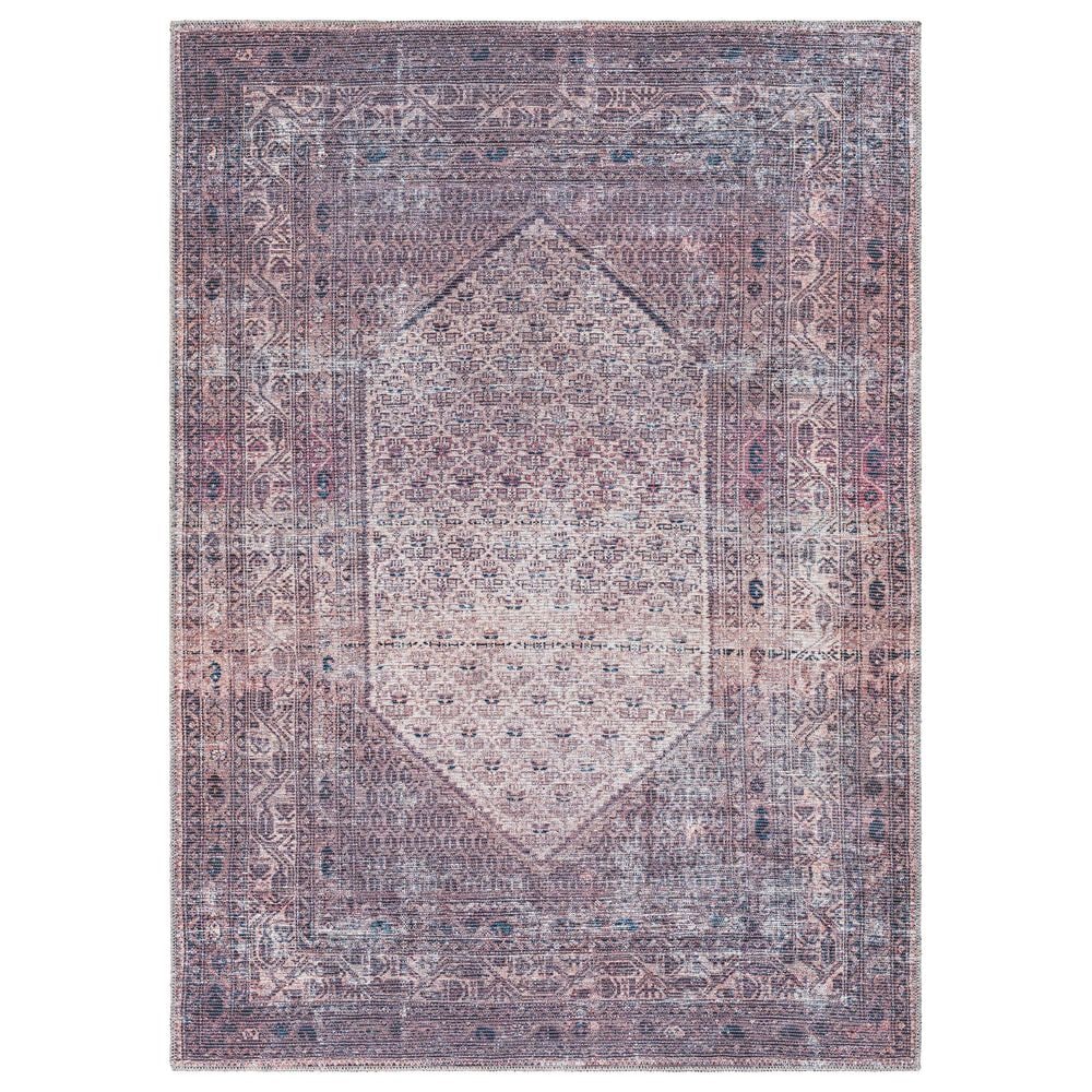 Surya Colin 5"3" x 7"3" Plum, Ink Blue, Dusty Pink and Cream Area Rug, , large