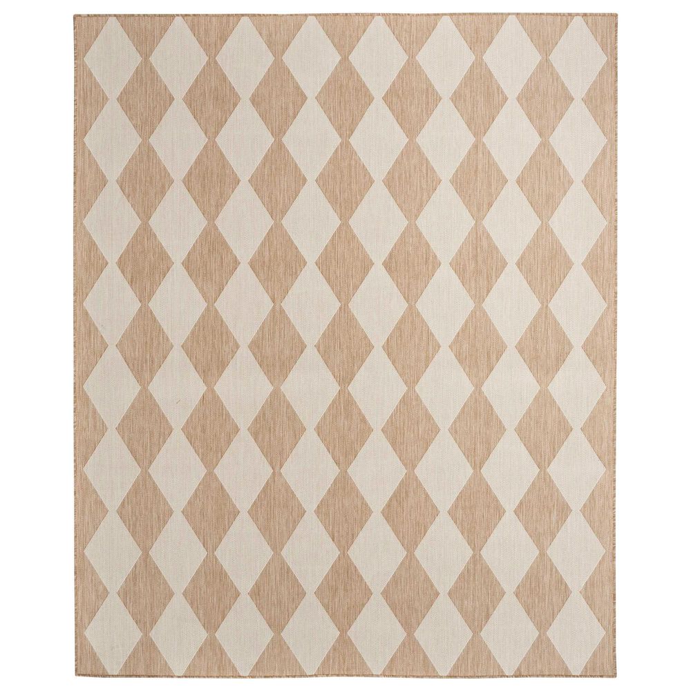 Nourison Positano Geometric Jute 5&#39; x 7&#39; Indoor/Outdoor Area Rug, , large