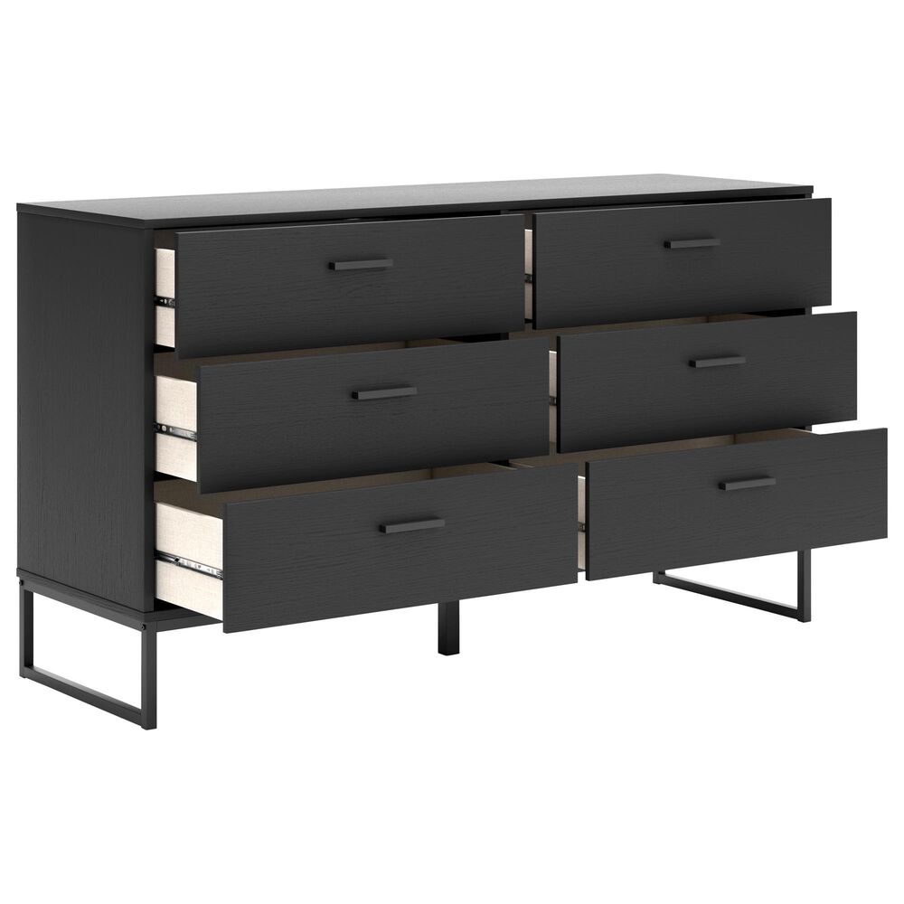 Ashley Socalle 4-Piece Queen Platform Bedroom Set in Black, , large