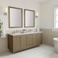 James Martin Vanities Chicago 72" Double Bathroom Vanity in Walnut Whisper with 3 cm Ethereal Noctis Quartz Top, Rectangular Sinks and FreePower Wireless Charger, , large