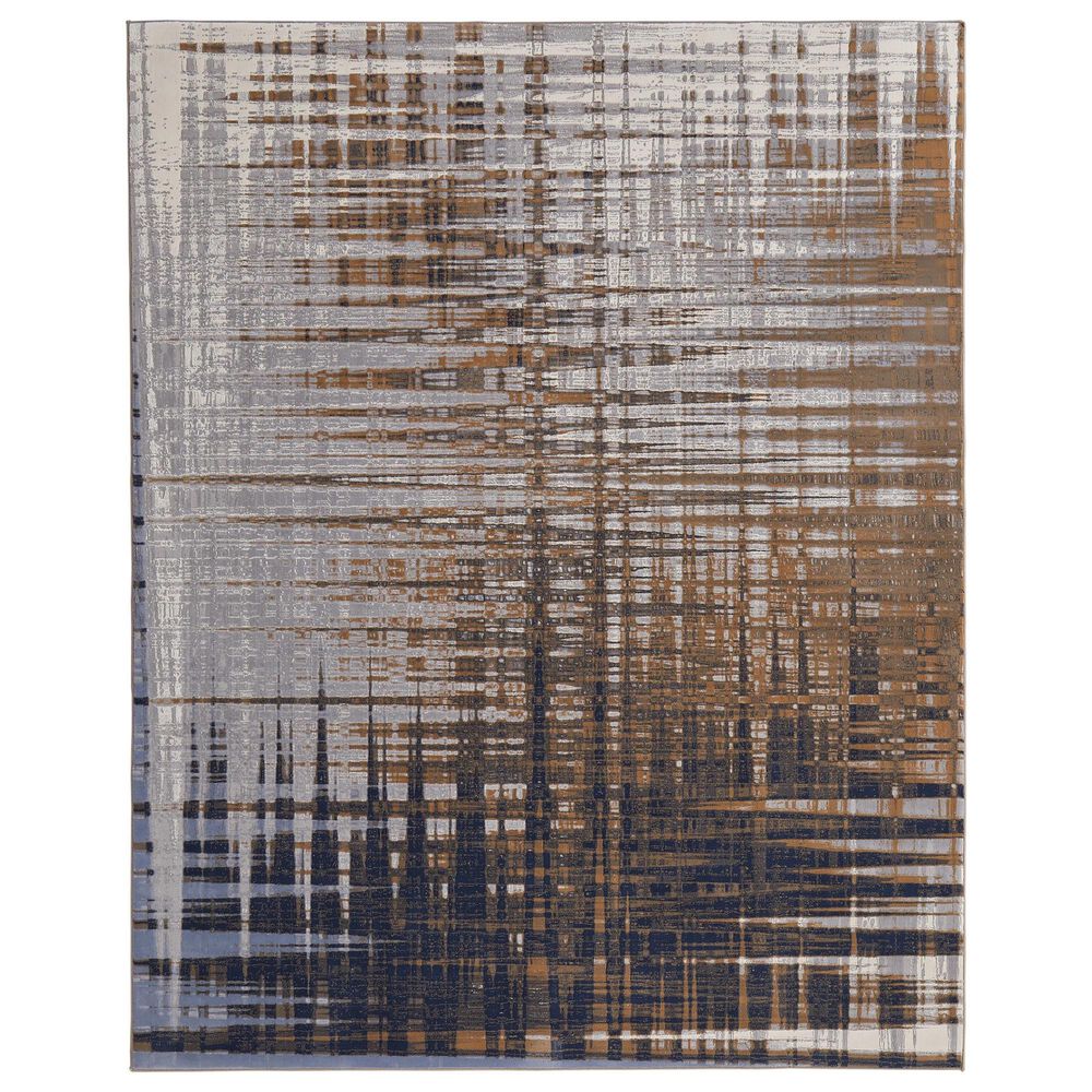 Feizy Rugs Clio 3"10" x 6" Navy and Gray Area Rug, , large