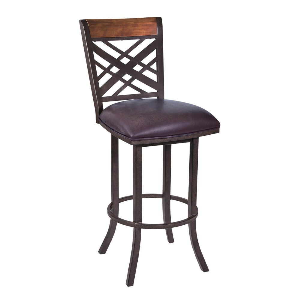 Blue River Tahiti 26" Armless Barstool in Brown, , large