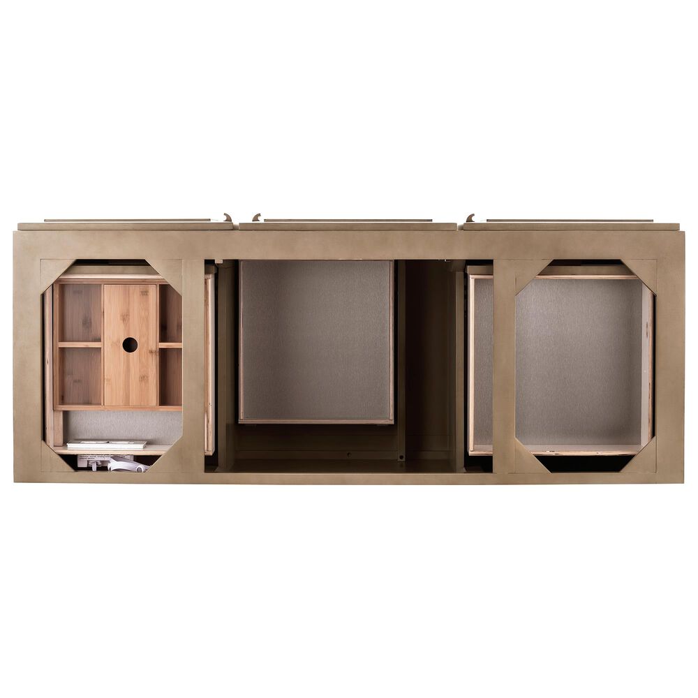 James Martin Portland 60" Single Vanity in White Washed Walnut