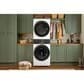 Whirlpool 4.5 Cu. Ft. Smart Front Load Washer and 7.4 Cu. Ft. Gas Dryer Stack Laundry in White, , large