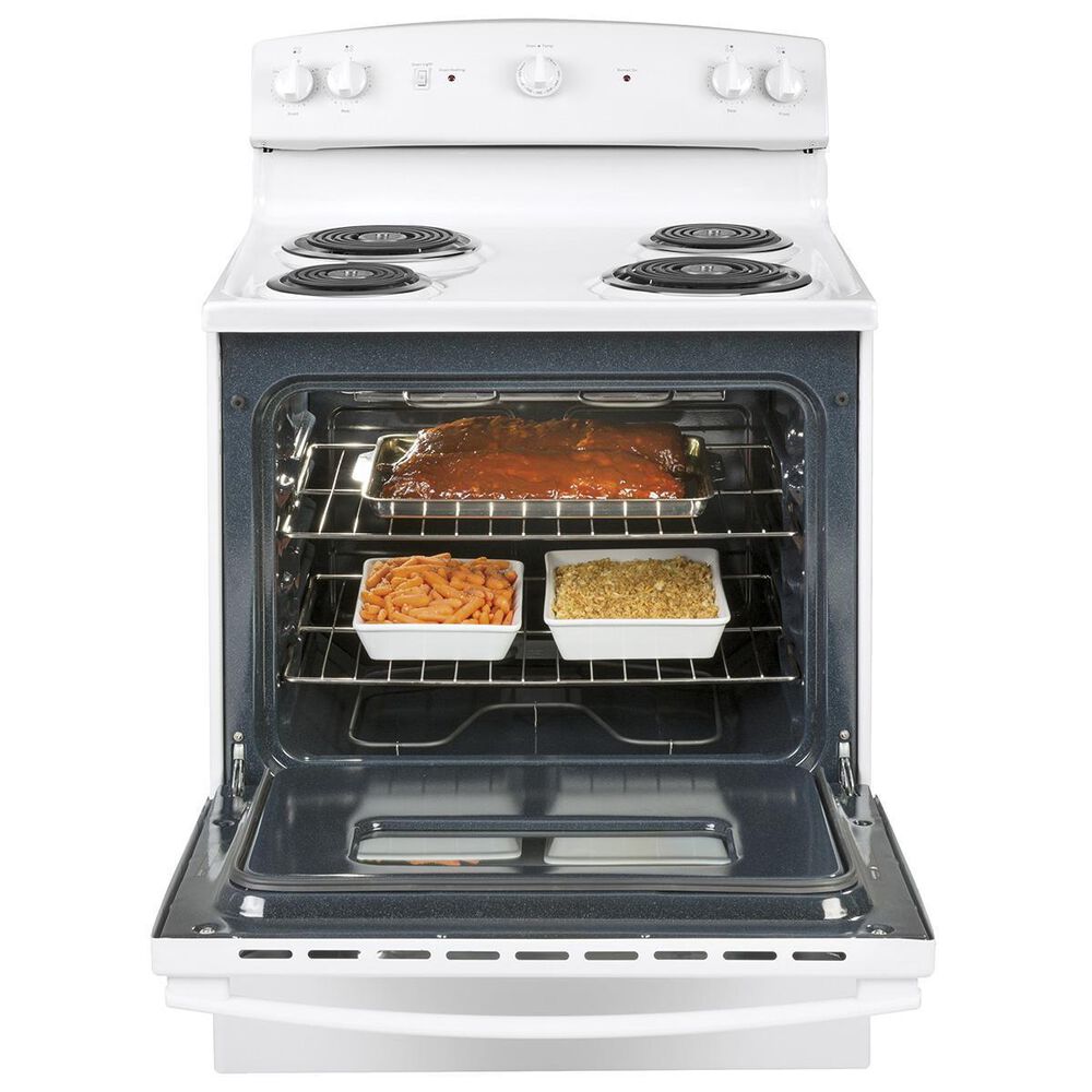 GE Appliances 30&quot; Free-Standing Electric Range in White, , large