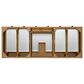 James Martin Malibu 60" Single Bathroom Vanity in Amber Birch with 3 cm Carrara White Marble Top and Rectangular Sink, , large