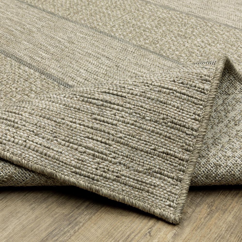 Oriental Weavers Tortuga TR01A 3&#39;3&quot; x 5&#39; Beige and Black Area Rug, , large